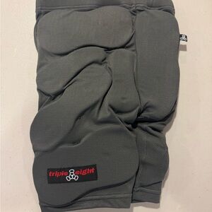 Triple Eight Gray Protective Gear snowboard shorts